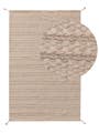 Teppich aus recyceltem Material Rene Beige