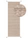 Teppich aus recyceltem Material Rene Beige
