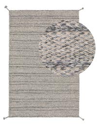 Teppich aus recyceltem Material Rene Grau