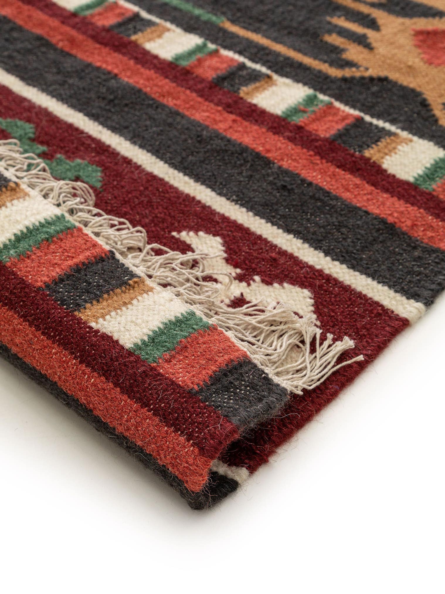 Alfombra de 80% lana, 20% algodón en Multicolor con un pelo de {{Placeholder_Pile Height}} de altura de benuta Nest