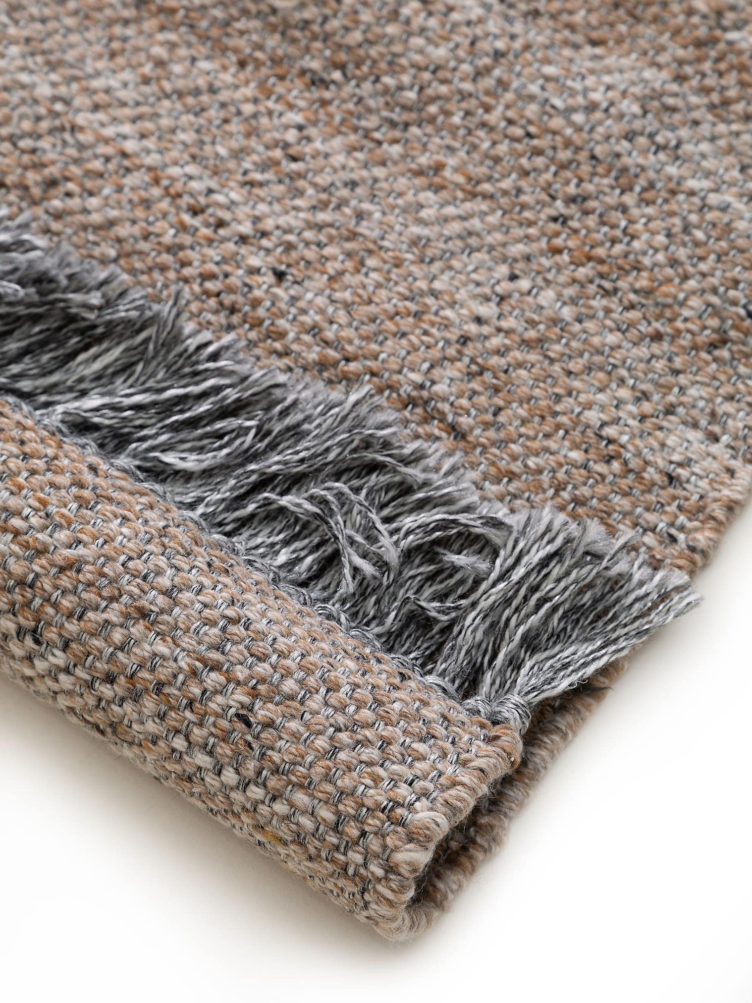 Tappeto di 100% poliestere (riciclaggio PET) in Beige con pelo alto 1- 5 mm da benuta Pure