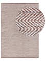 Rug made from recycled material Rio Terracotta