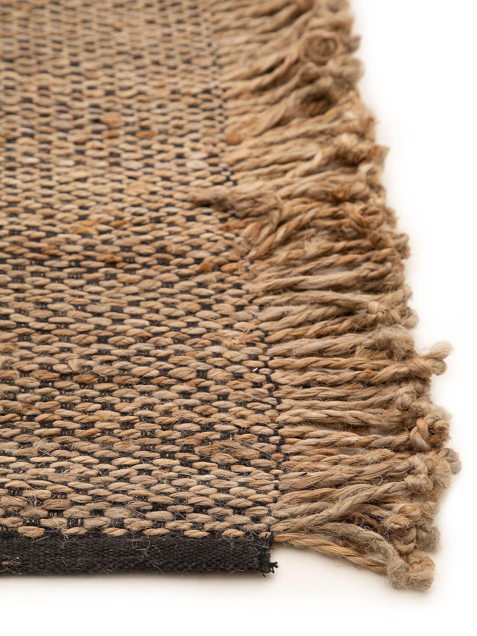 Teppich aus 90% Jute, 10% Baumwolle in Beige mit bis 5 mm hohem Flor von benuta