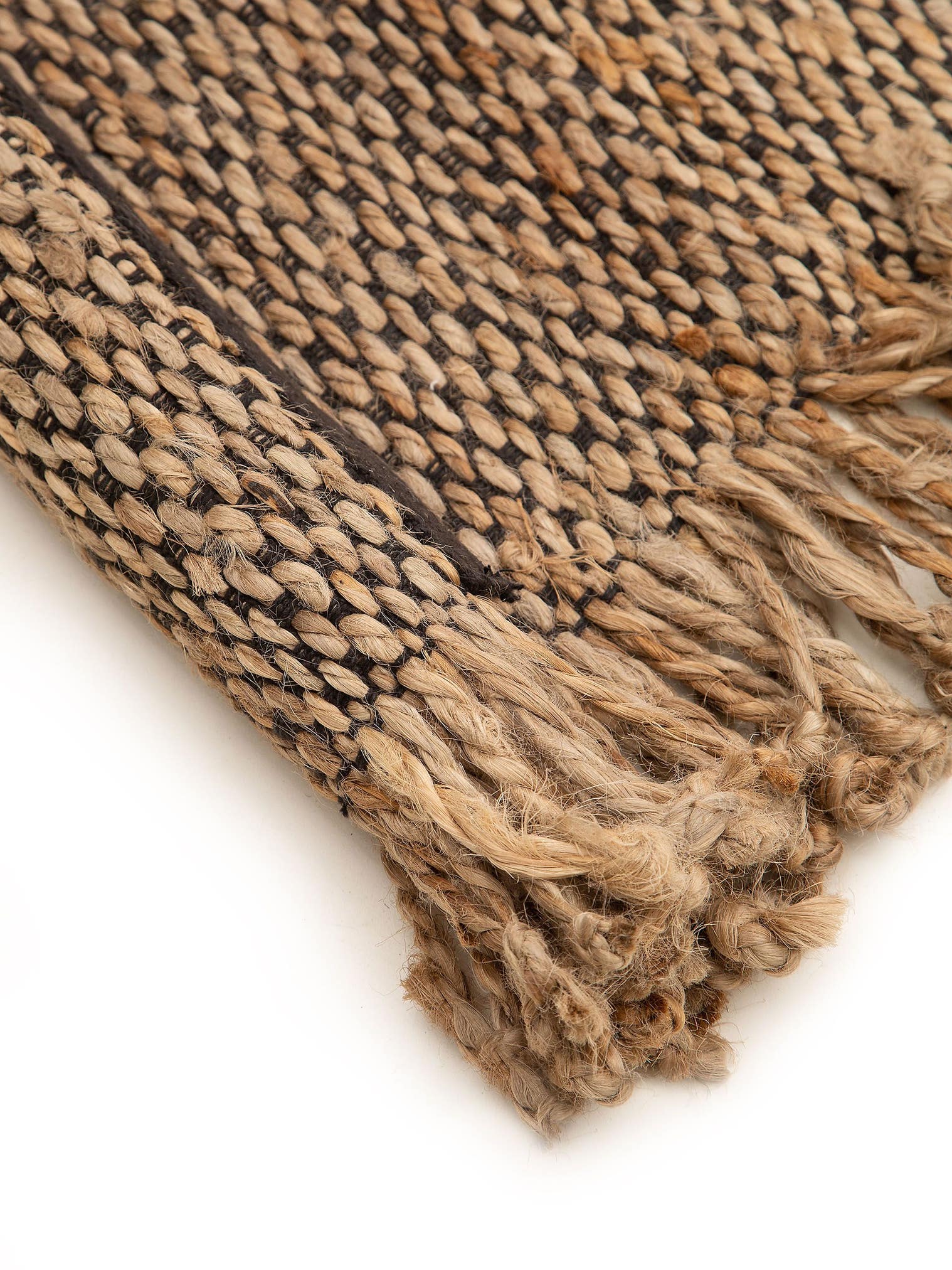Teppich aus 90% Jute, 10% Baumwolle in Beige mit bis 5 mm hohem Flor von benuta
