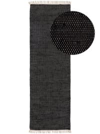 Teppich aus recyceltem Material Tom Schwarz