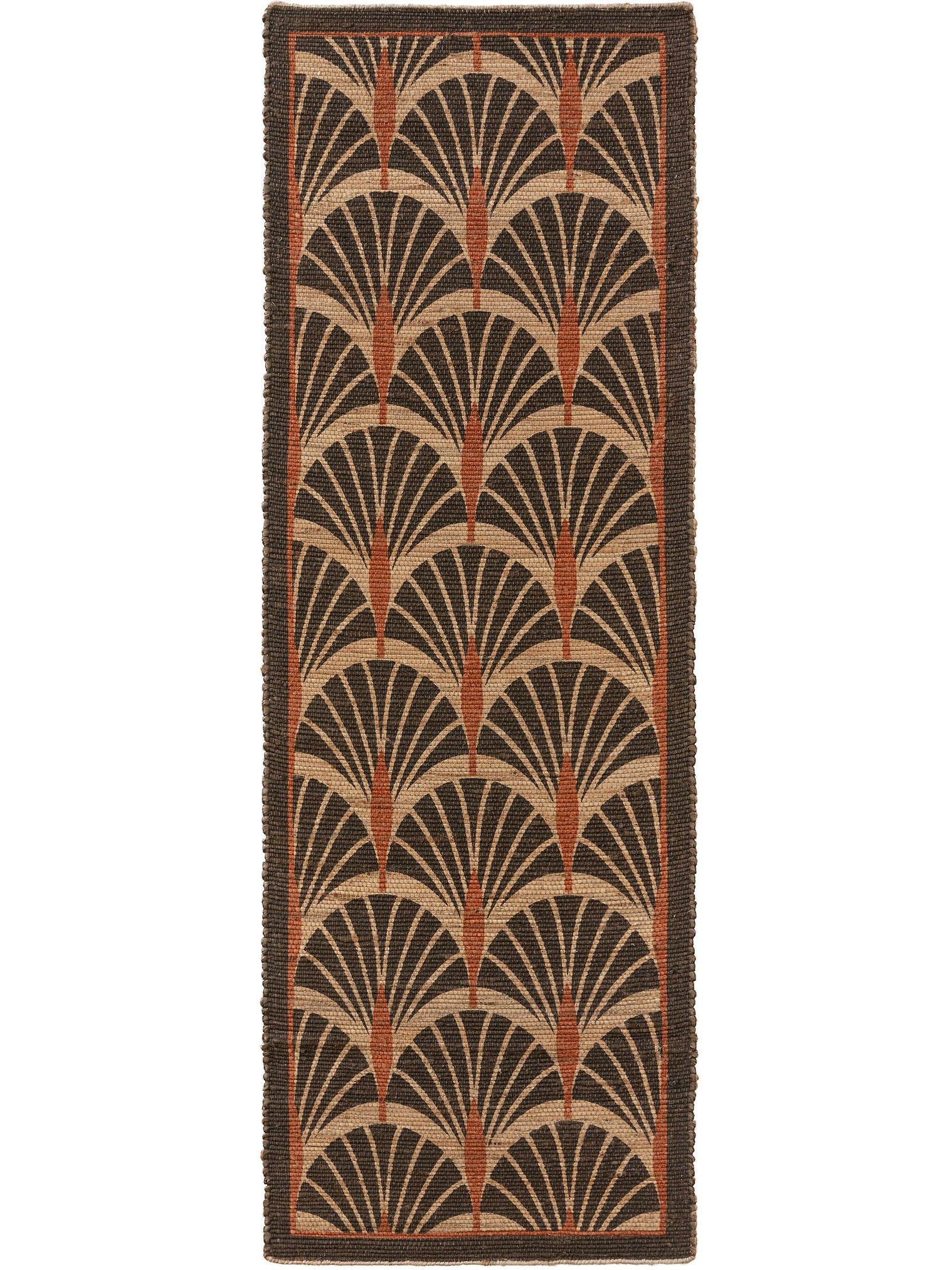 Rug made of 100% Jute in Brown with a 1- 5 mm high pile by benuta Pure