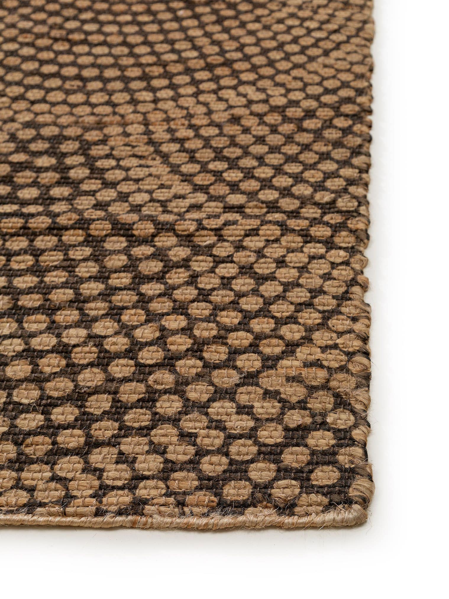 Teppich aus 100% Jute in Beige mit bis 5 mm hohem Flor von benuta Pure