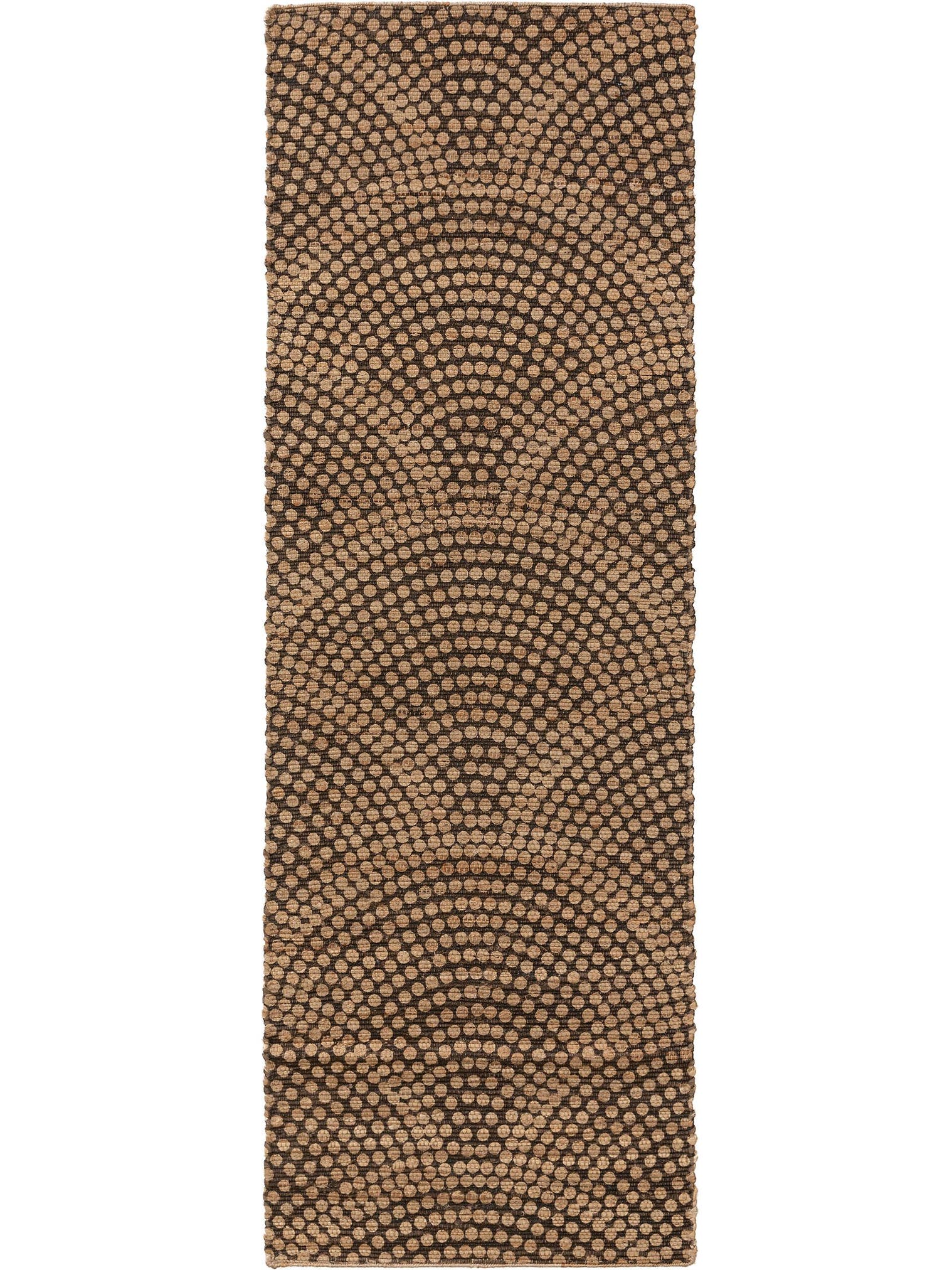 Tæppe af 100% Jute i Beige med 1- 5 mm høj luv fra benuta Pure