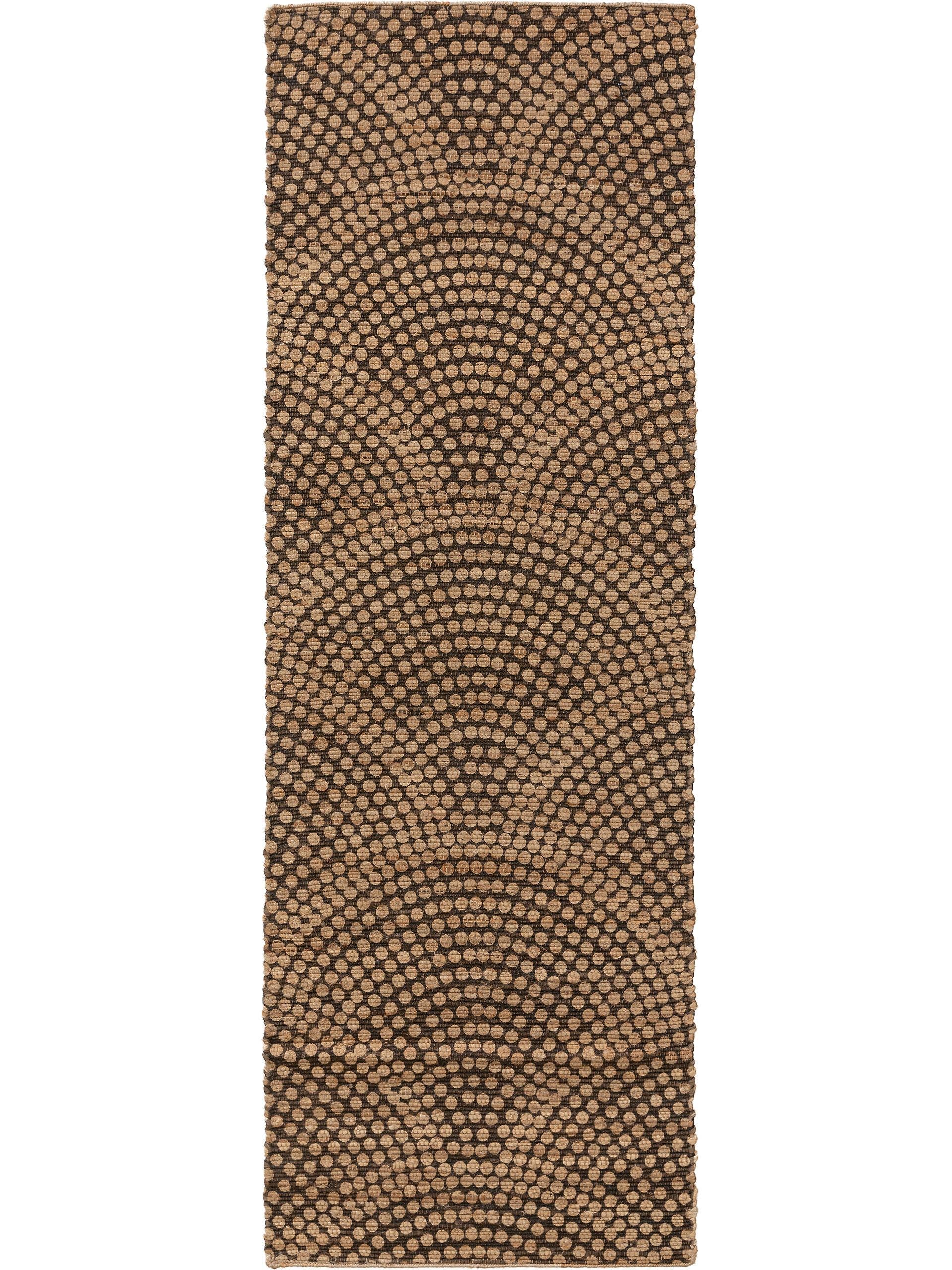 Rug made of 100% Jute in Beige with a 1- 5 mm high pile by benuta Pure