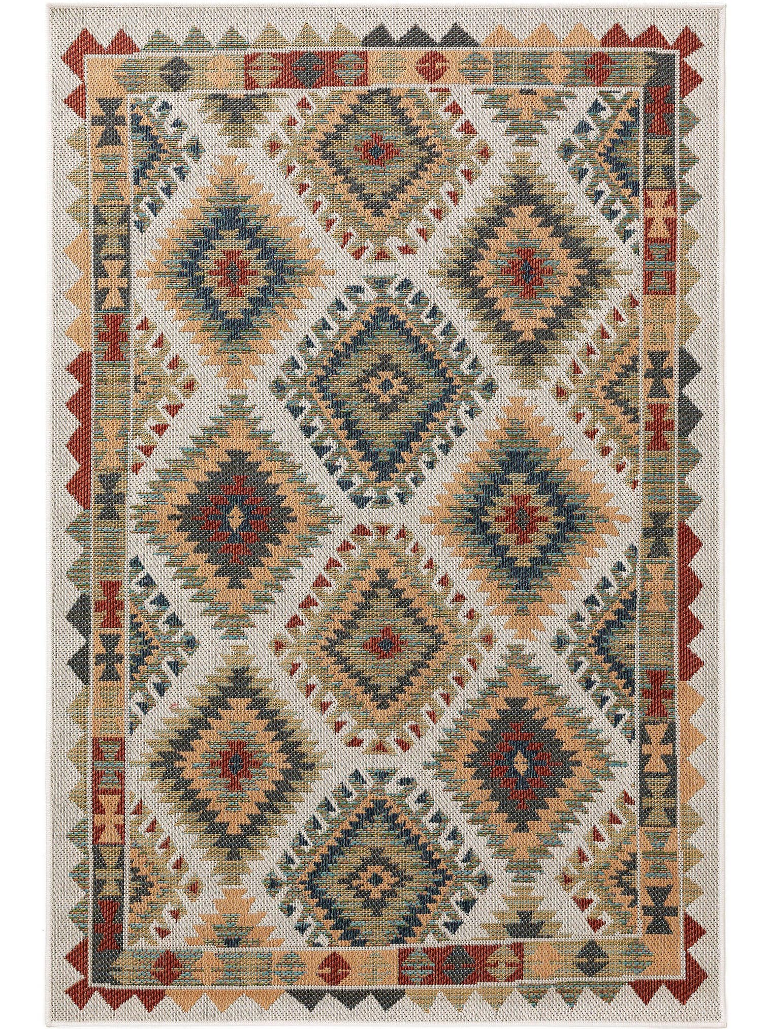 Teppich aus 100% Polypropylen in Multicolor mit bis 5 mm hohem Flor von benuta Nest