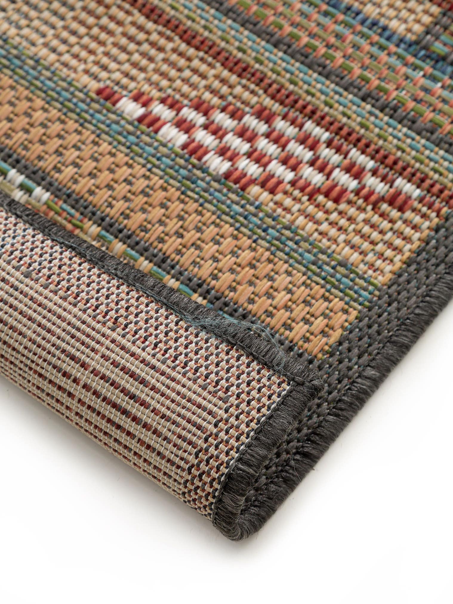 Rug made of 100% Polypropylene in Multicoloured with a 1- 5 mm high pile by benuta Nest