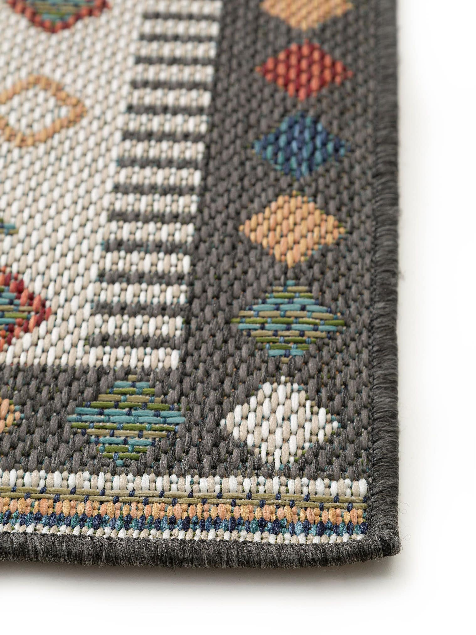 Tapete de 100% polipropileno em Multicolorido com pelo de até 5 mm de altura da benuta Nest