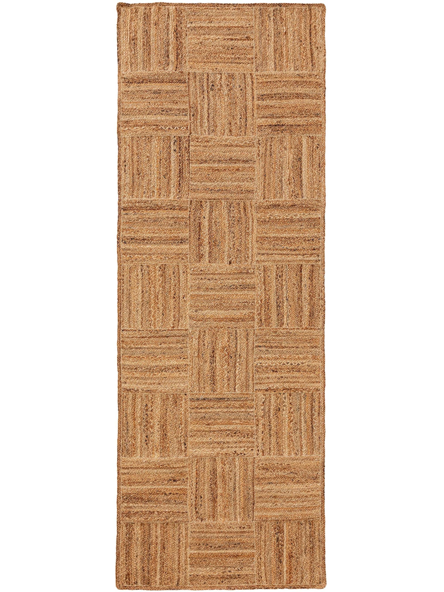 Rug made of 100% Jute in Brown with a 1- 5 mm high pile by benuta Pure