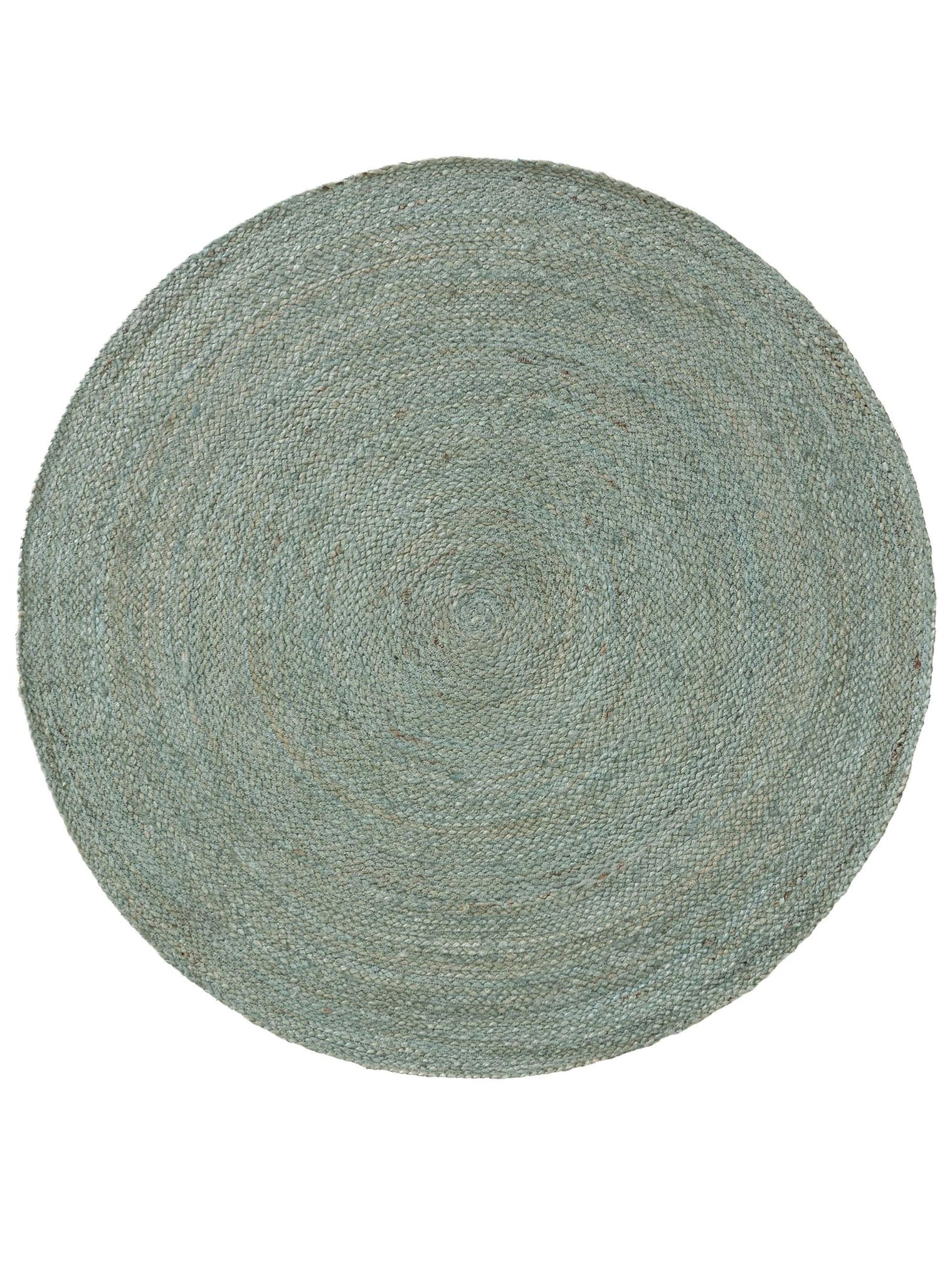 Tappeto di 100% Iuta in Verde con pelo alto 1- 5 mm da benuta Pure