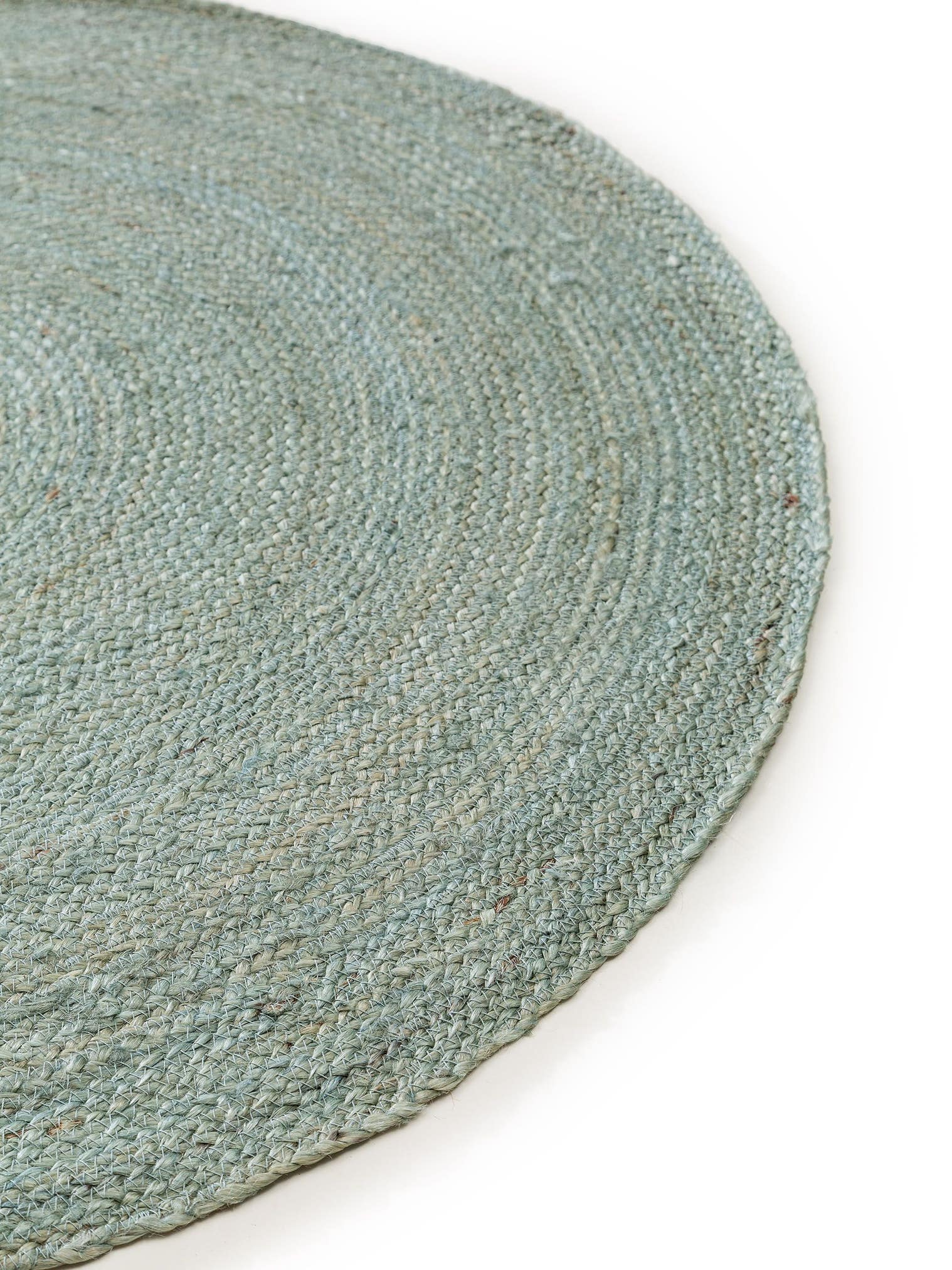 Tappeto di 100% Iuta in Verde con pelo alto 1- 5 mm da benuta Pure