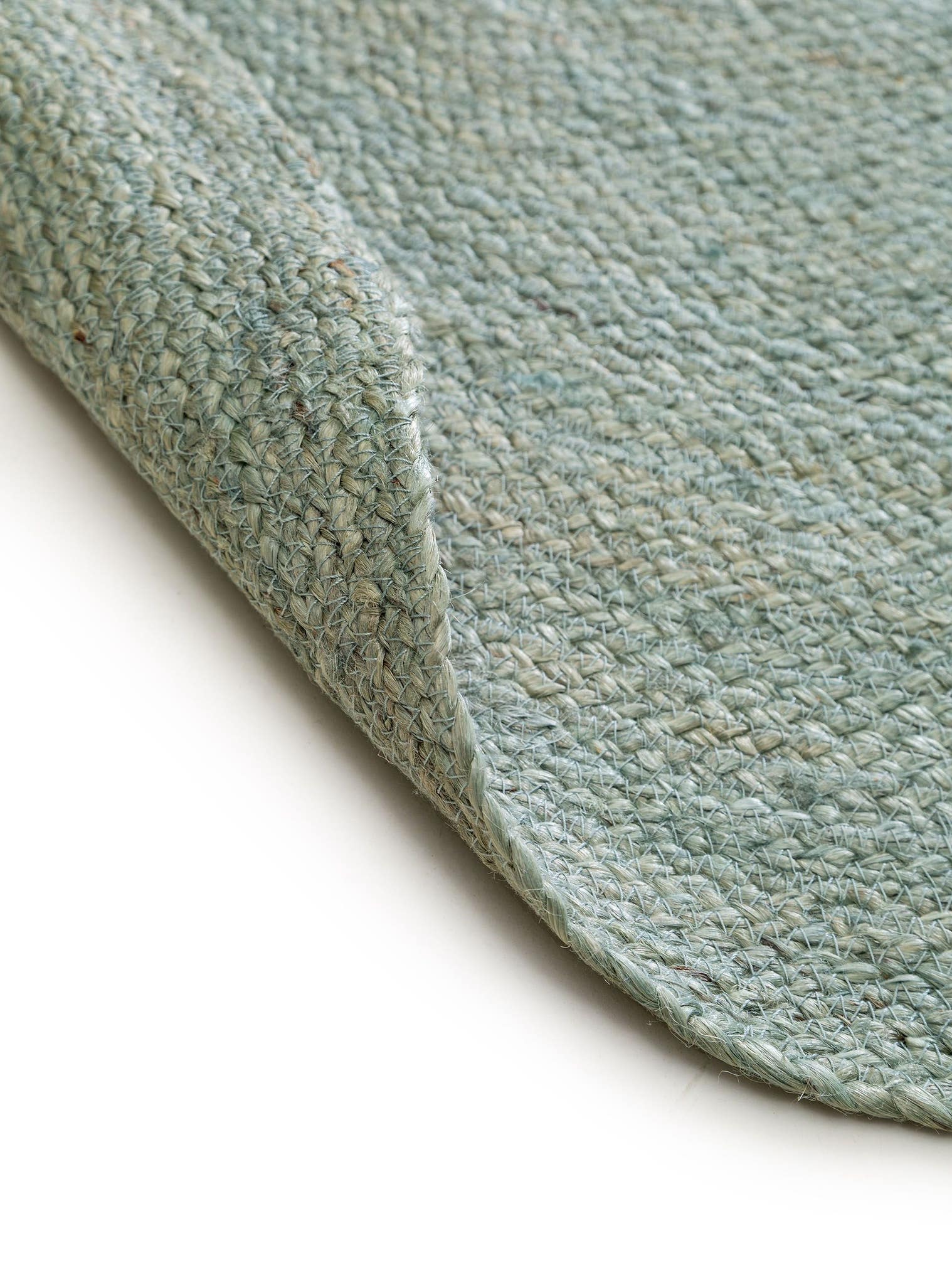 Tappeto di 100% Iuta in Verde con pelo alto 1- 5 mm da benuta Pure