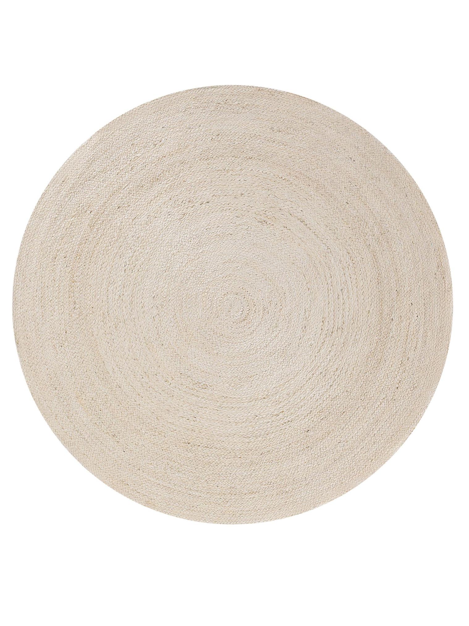 Dywan z 100% Juta w kolorze biały z włosiem 1- 5 mm wysokim od benuta Pure