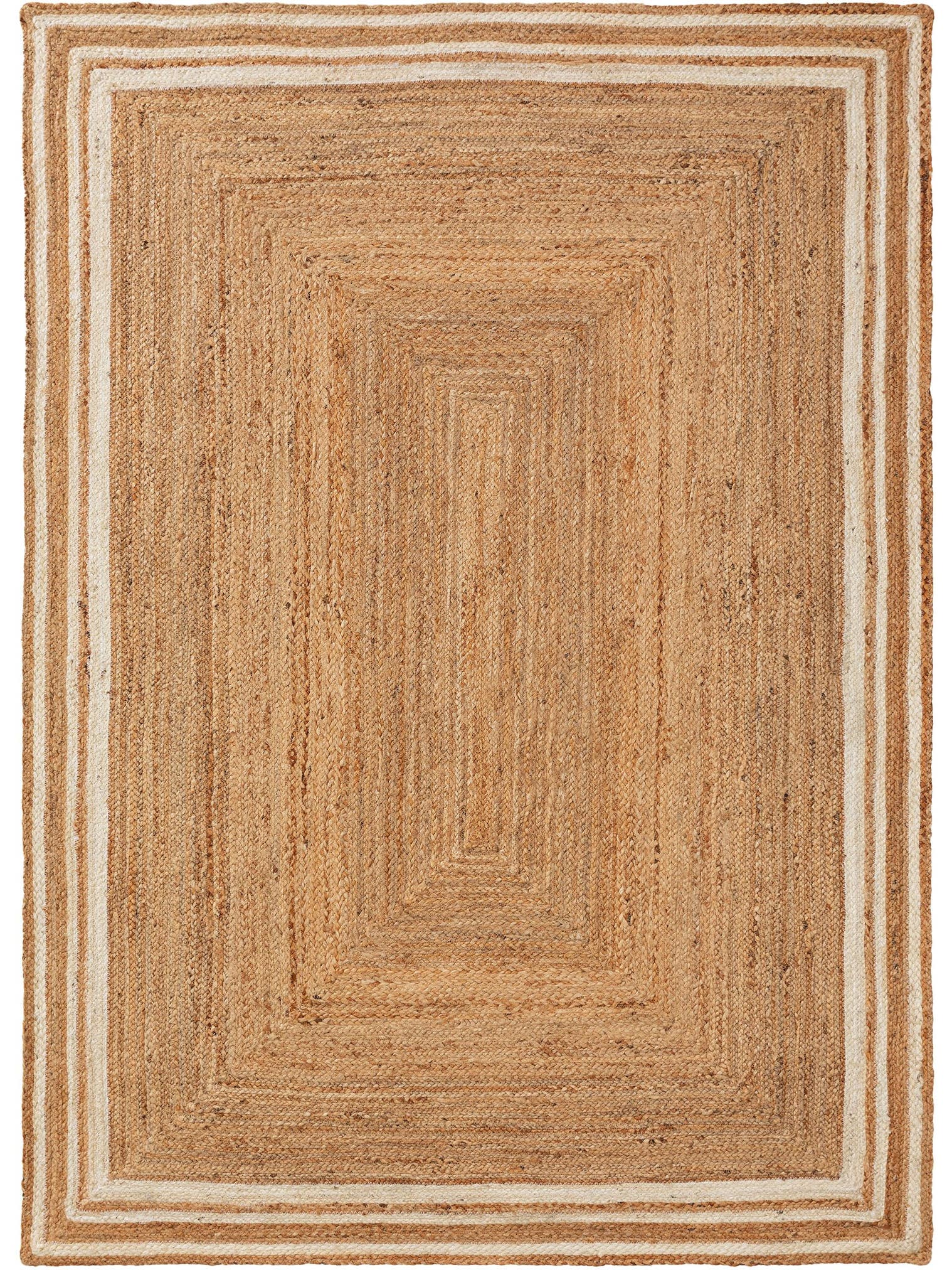 Alfombra de 100% Yute en Blanco con un pelo de {{Placeholder_Pile Height}} de altura de benuta Pure