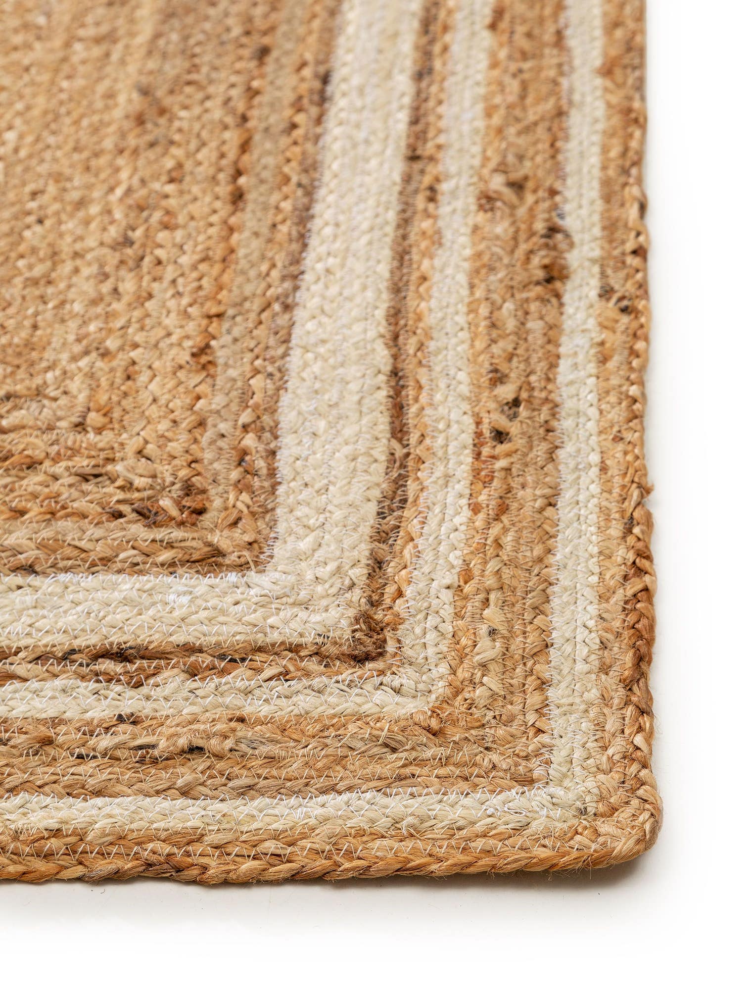Alfombra de 100% Yute en Blanco con un pelo de {{Placeholder_Pile Height}} de altura de benuta Pure