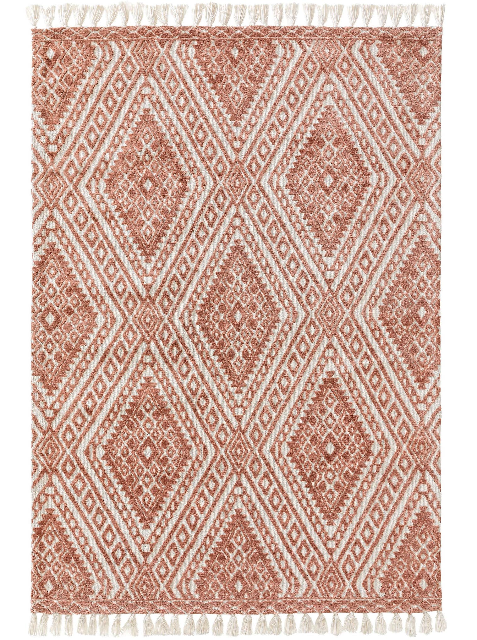 Alfombra de 100% Poliéster (Microfibra) en Rojo con un pelo de {{Placeholder_Pile Height}} de altura de benuta Nest