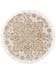 Round Rug Elias Beige