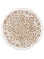 Teppich rund Elias Beige
