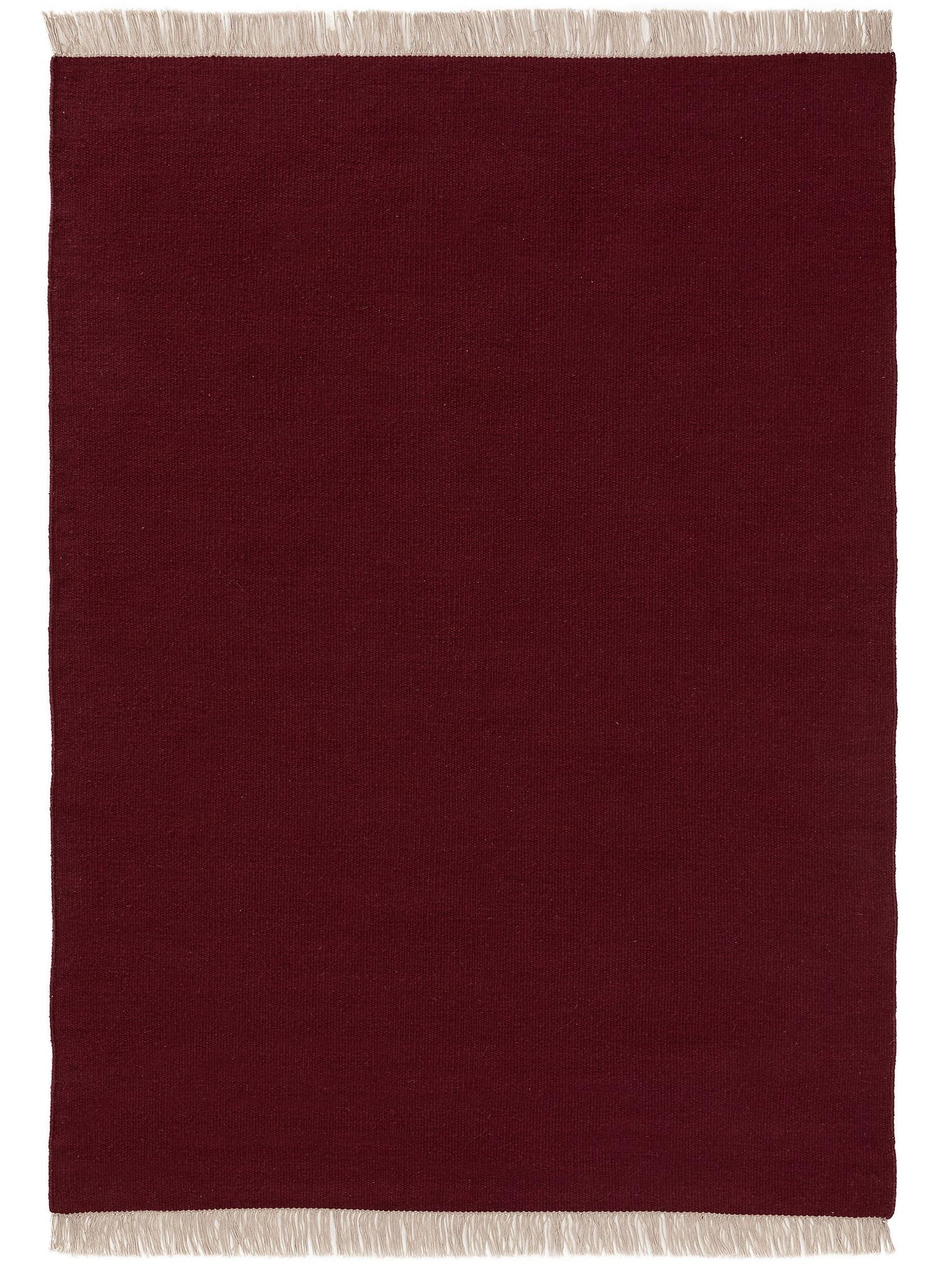 Alfombra de 80% lana, 20% algodón en Rojo con un pelo de {{Placeholder_Pile Height}} de altura de benuta Pop