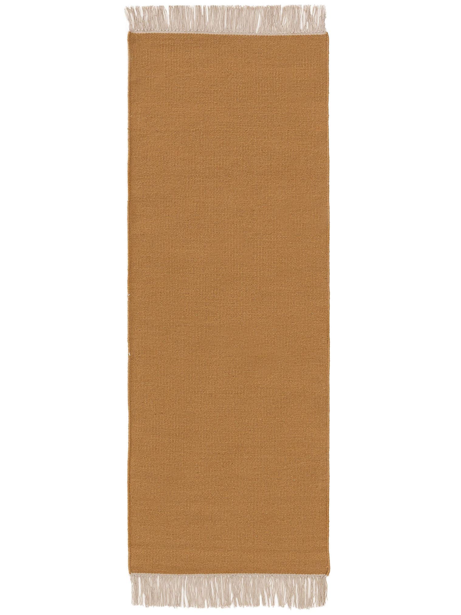 Rug made of 80% wool, 20% cotton in Yellow with a 1- 5 mm high pile by benuta Pop
