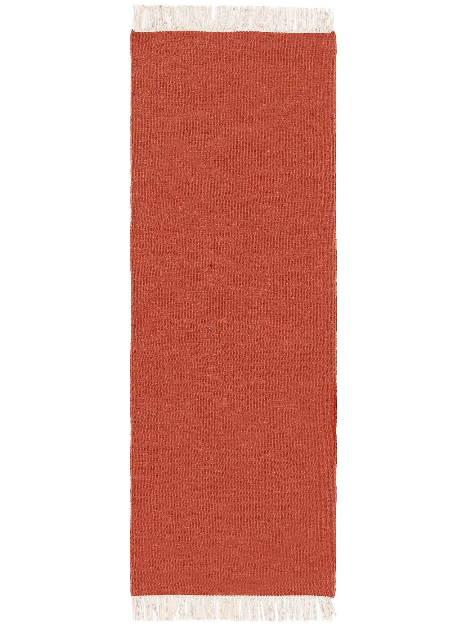 Teppich aus 80% Wolle, 20% Baumwolle in Orange mit bis 5 mm hohem Flor von benuta Pop