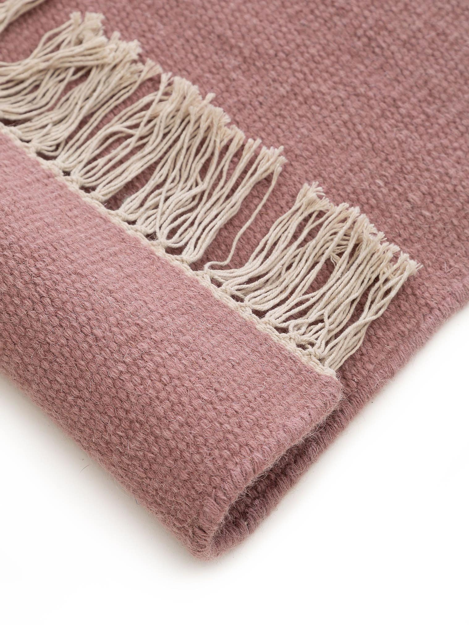 Alfombra de 80% lana, 20% algodón en Rosa con un pelo de {{Placeholder_Pile Height}} de altura de benuta Pop