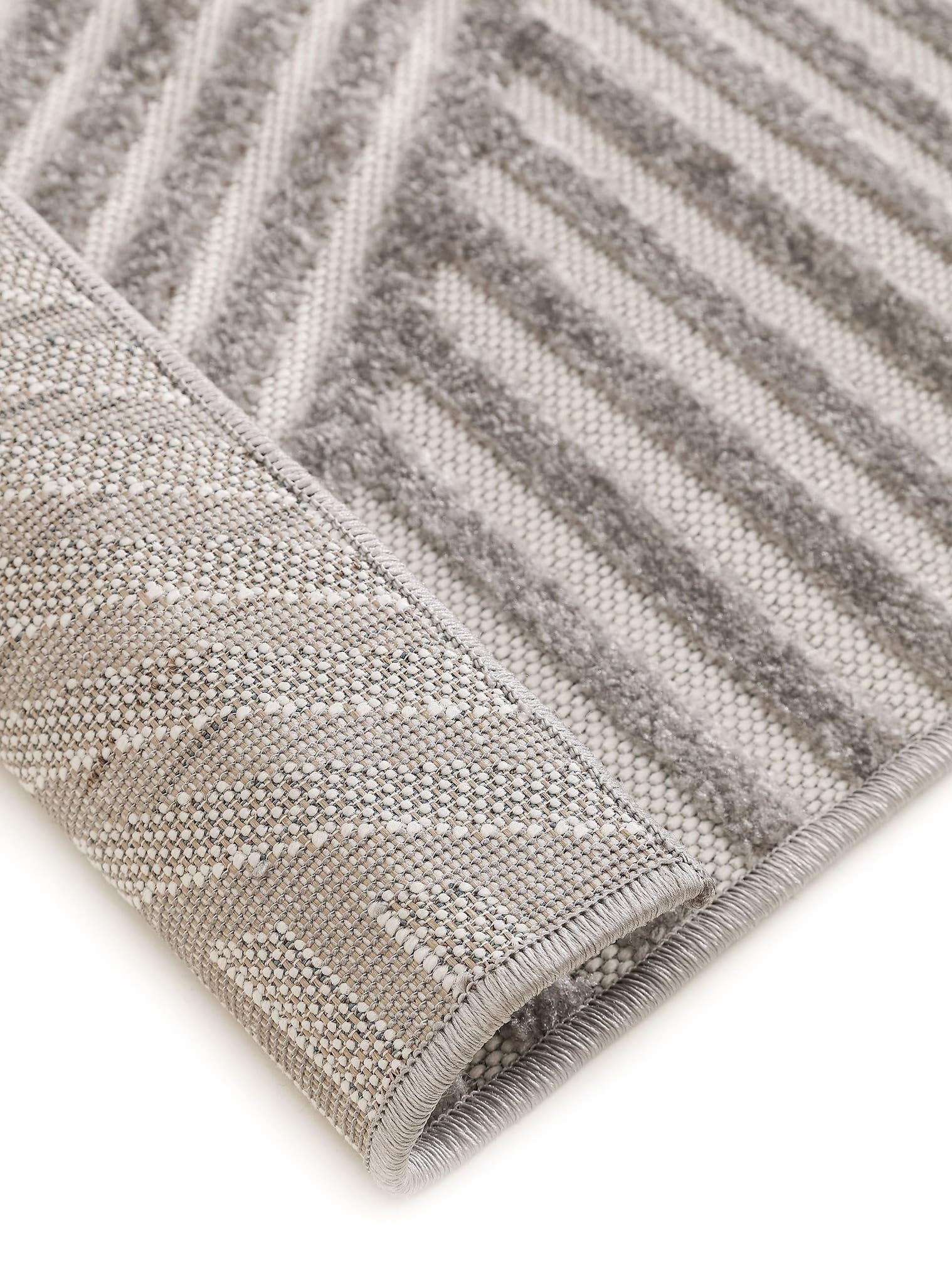 Tappeto di 100% Polipropilene in Grigio con pelo alto 6 - 10 mm da benuta Pop