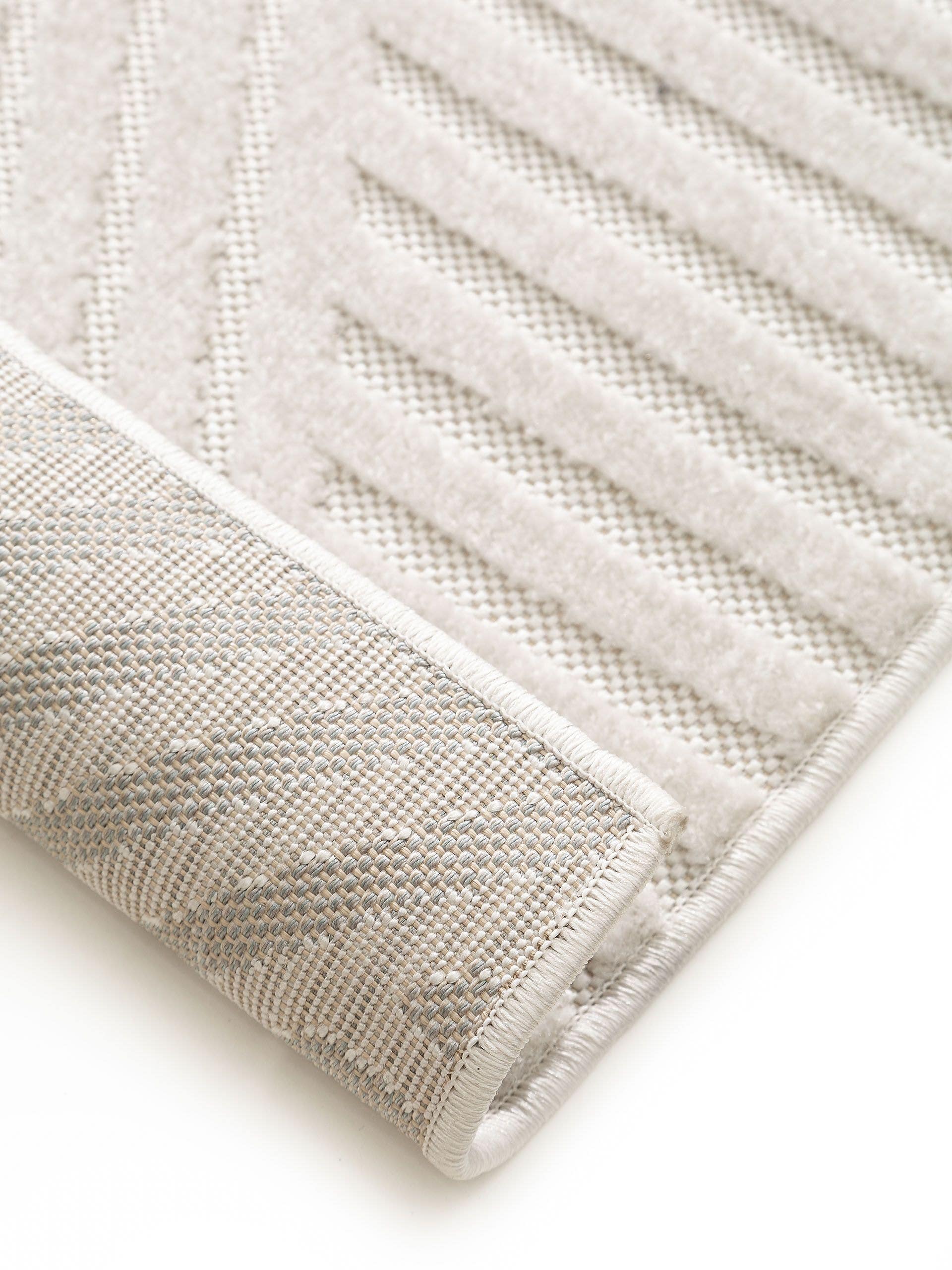 Alfombra de 100% Polipropileno en Blanco con un pelo de {{Placeholder_Pile Height}} de altura de benuta Pop