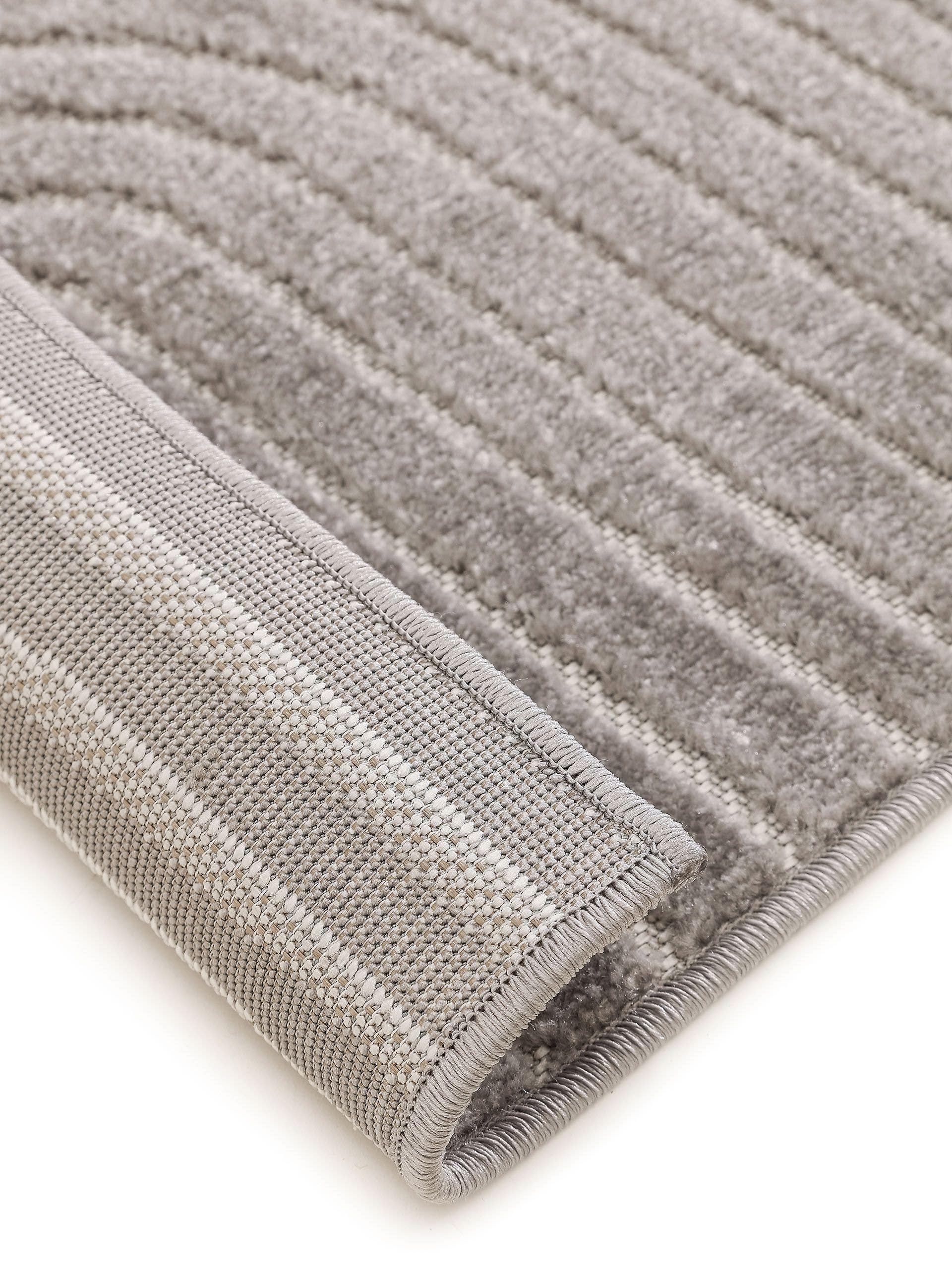 Tappeto di 100% Polipropilene in Grigio con pelo alto 6 - 10 mm da benuta Pop