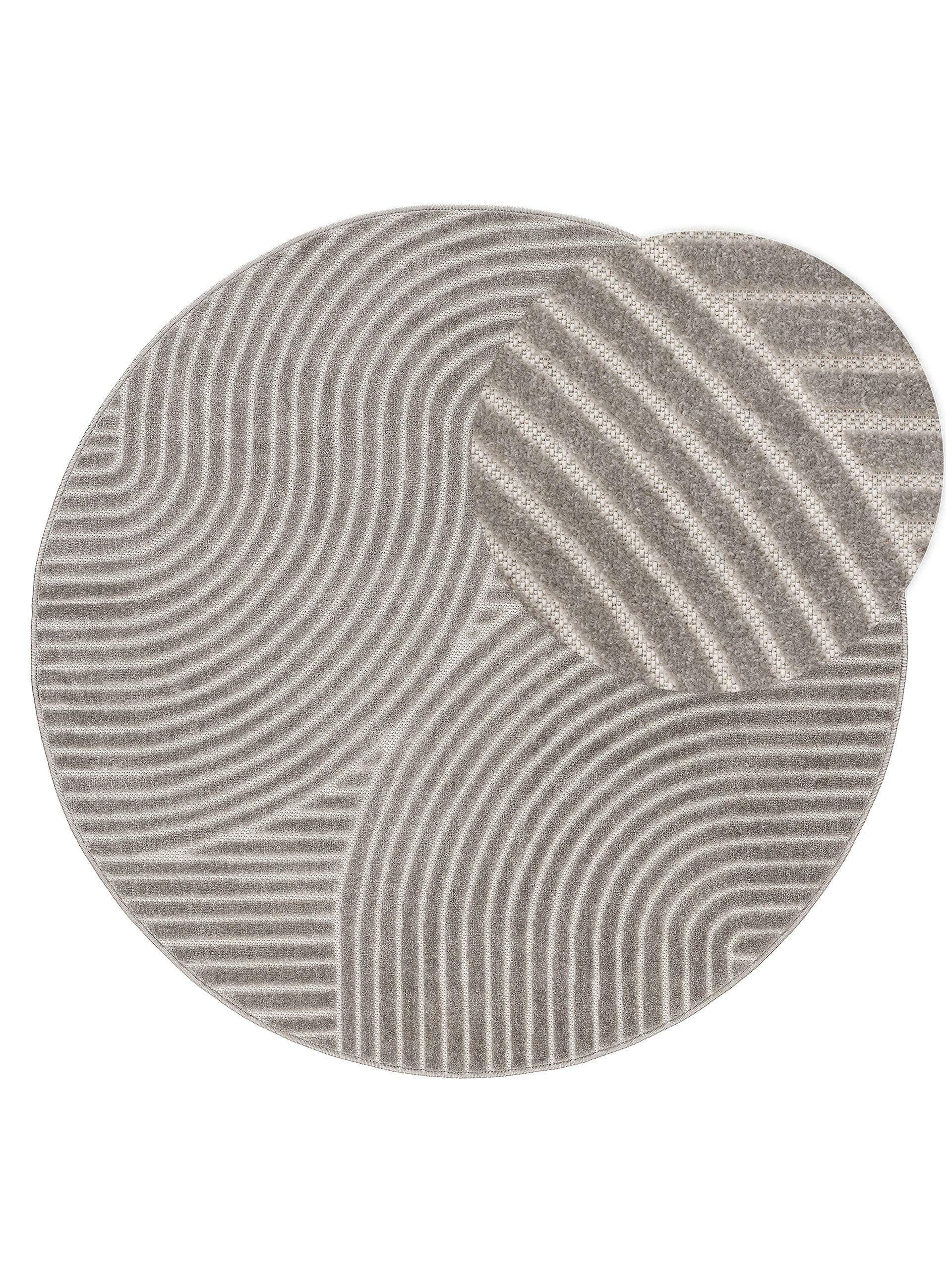 Tapete de 100% polipropileno em Cinzento com pelo de 6 a 10 mm de altura da benuta Pop