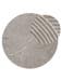 In- & Outdoor Round Rug Mars Grey