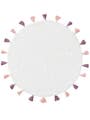 Waschbarer Kinderteppich Malu Rosa