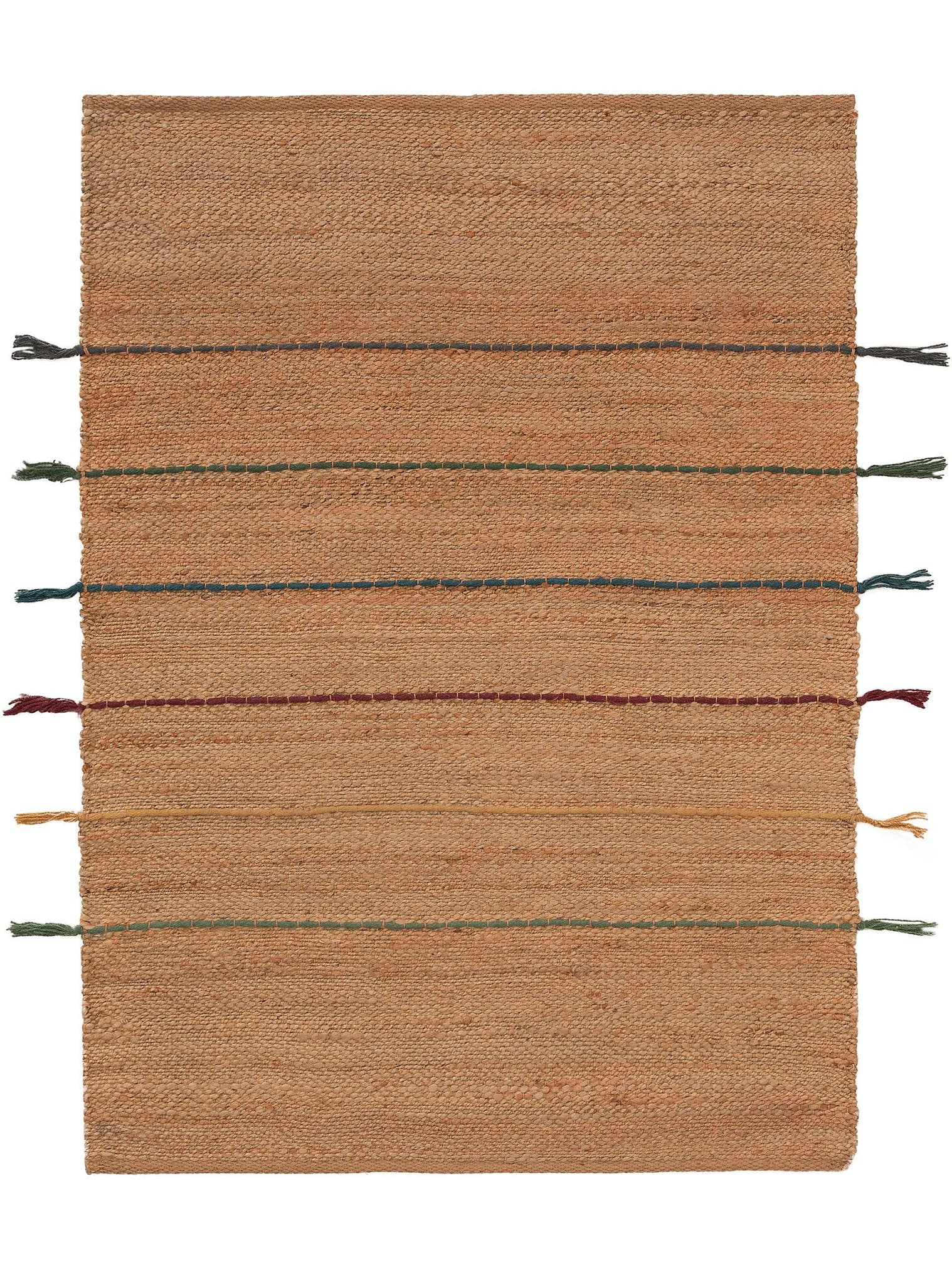 Tapis en 95% Jute, 5% Coton en Multicouleur avec une pile de 1- 5 mm de hauteur de Lytte