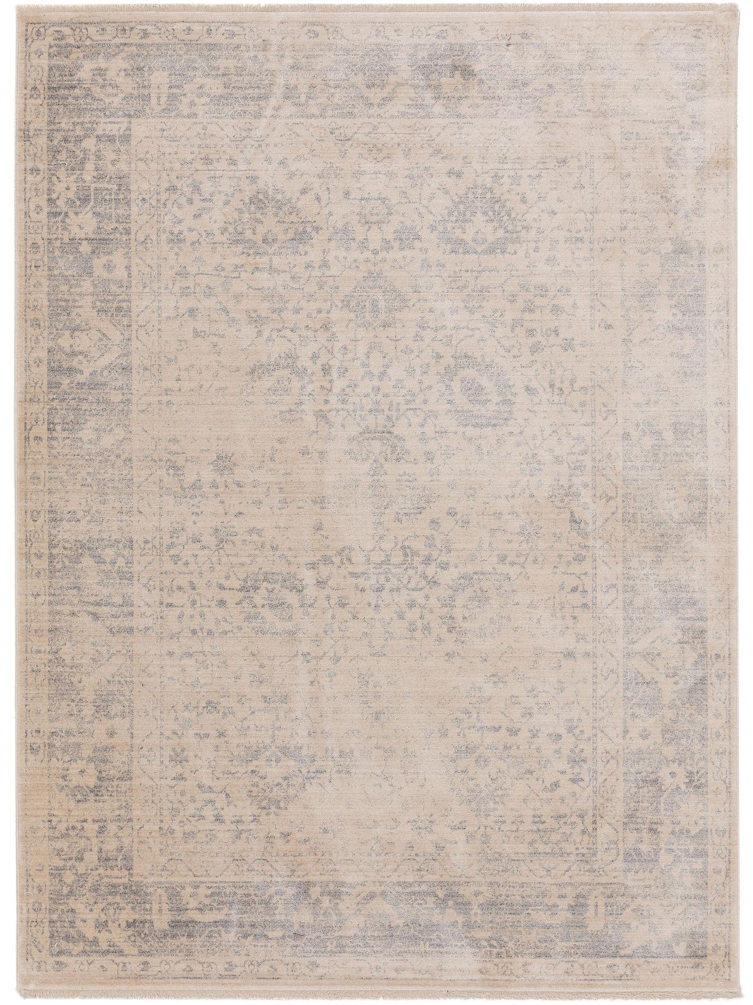 Rug made of 100% Viscose in Beige with a 1- 5 mm high pile by benuta Pop