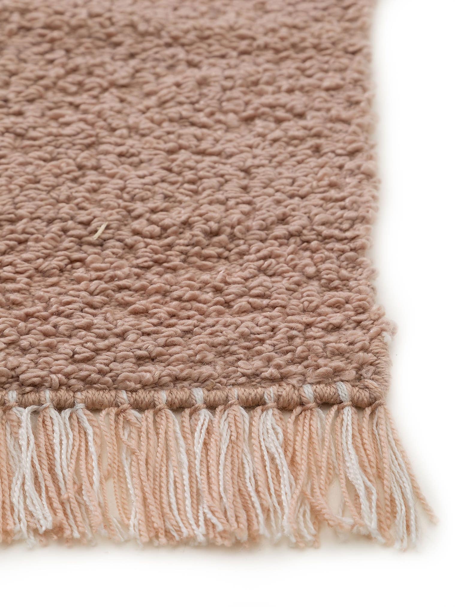 Teppich aus 100% Polyester in Rosa mit 11 bis 20 mm hohem Flor von benuta Nest
