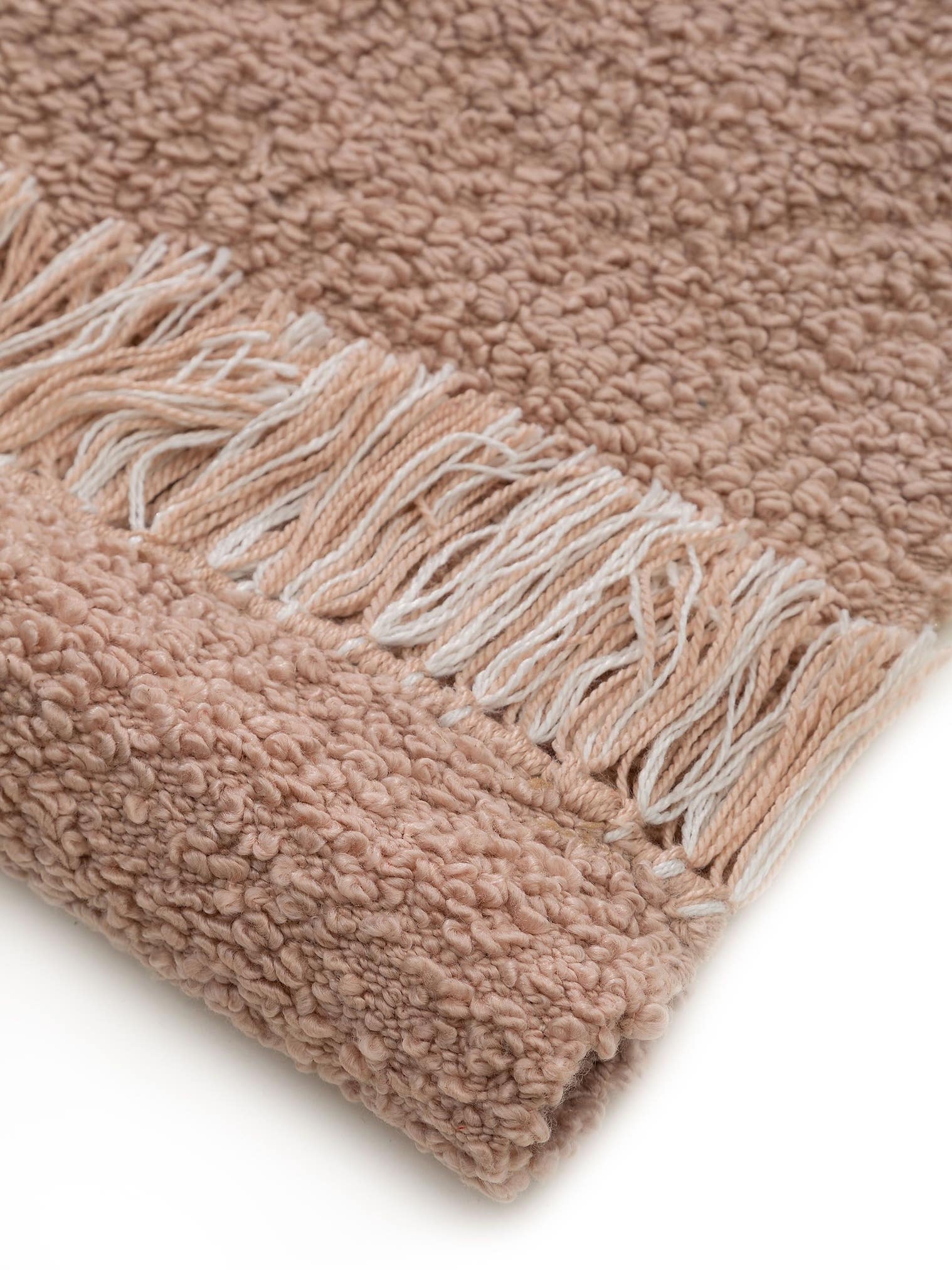 Teppich aus 100% Polyester in Rosa mit 11 bis 20 mm hohem Flor von benuta Nest