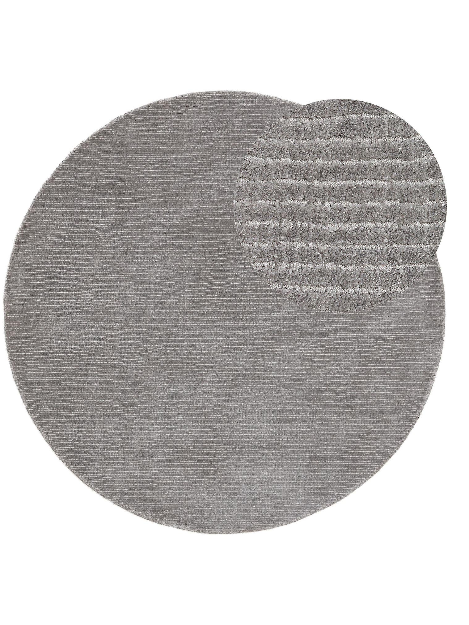 Tappeto di 100% Viscosa in Grigio con pelo alto 6 - 10 mm da benuta Finest