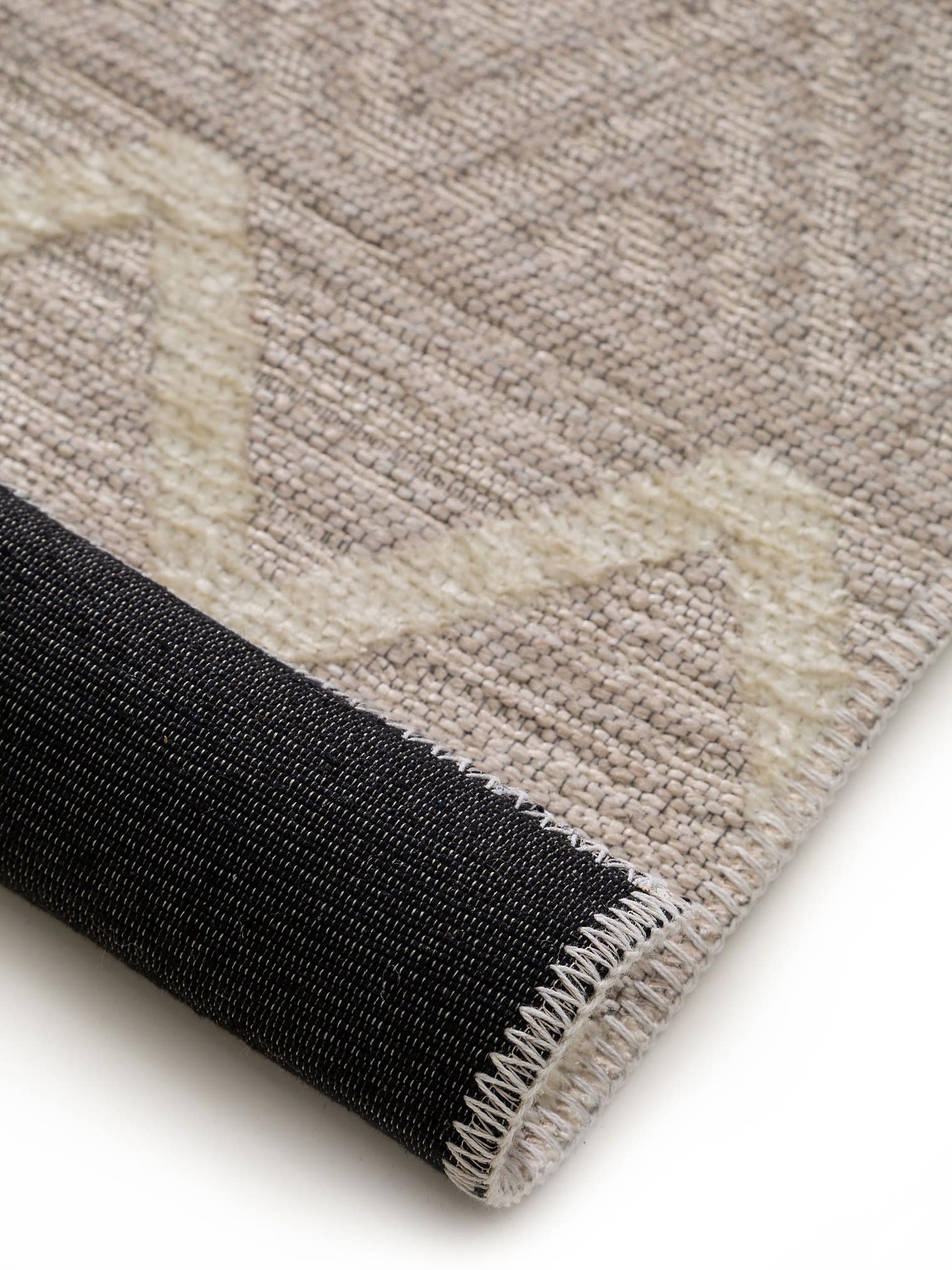 Tapijt van 60% Polyester, 40% Polypropyleen in Beige met een 1- 5 mm hoge pool van benuta Pop