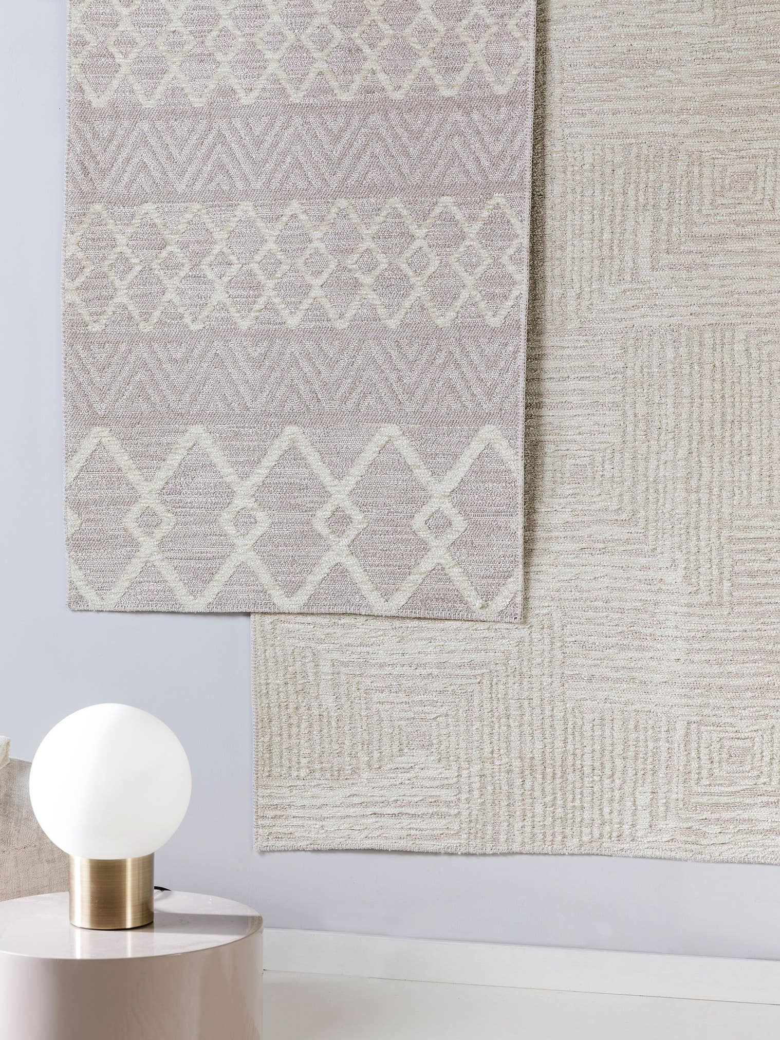 Teppich aus 60% Polyester, 40% Polypropylen in Beige mit bis 5 mm hohem Flor von benuta Pop