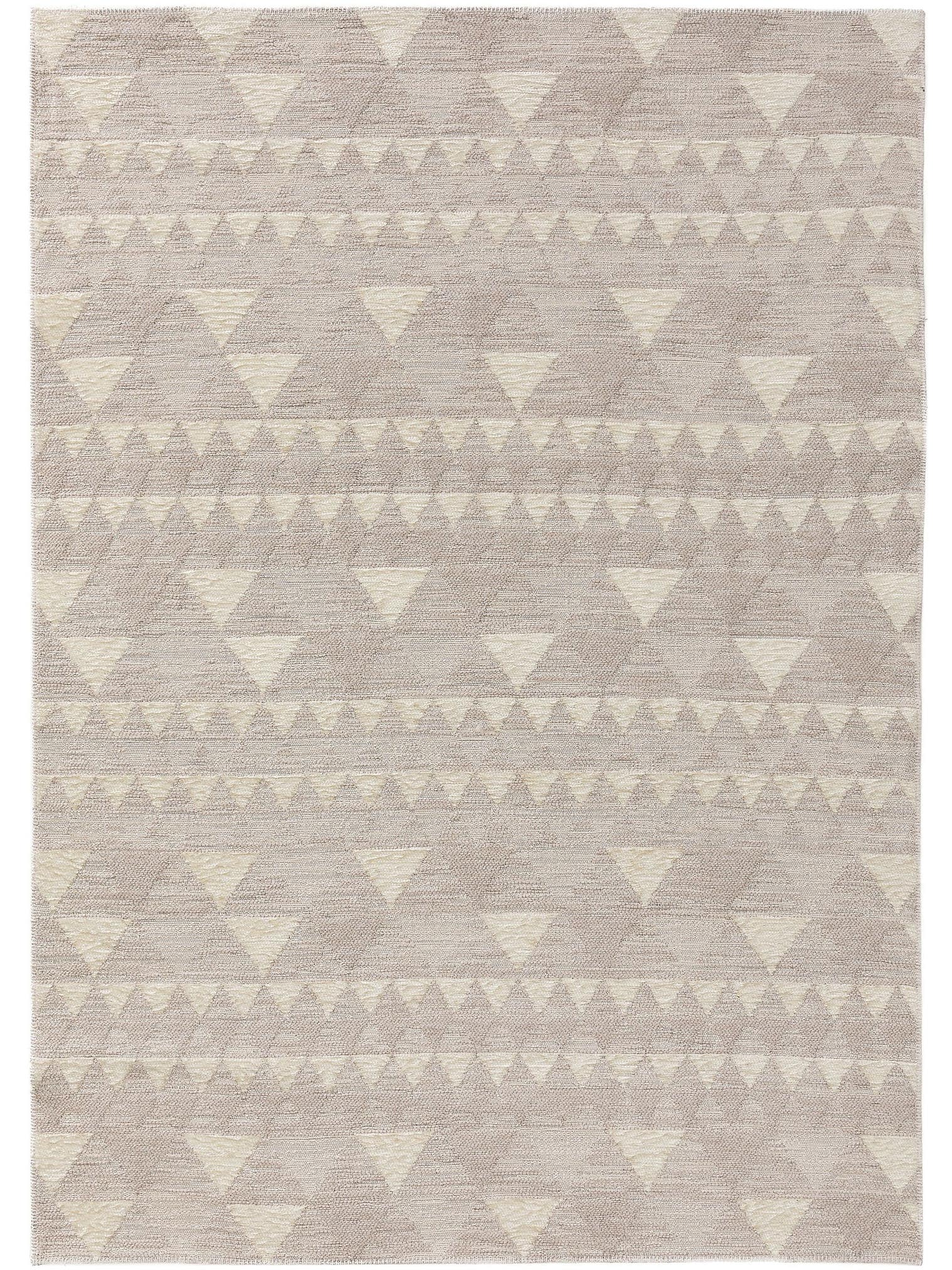 Teppich aus 60% Polyester, 40% Polypropylen in Beige mit bis 5 mm hohem Flor von benuta Pop