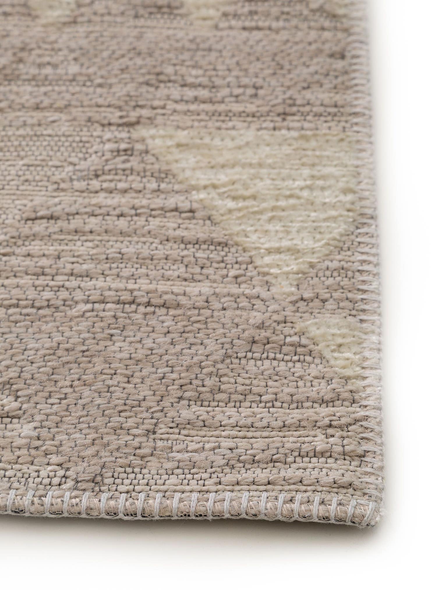 Teppich aus 60% Polyester, 40% Polypropylen in Beige mit bis 5 mm hohem Flor von benuta Pop