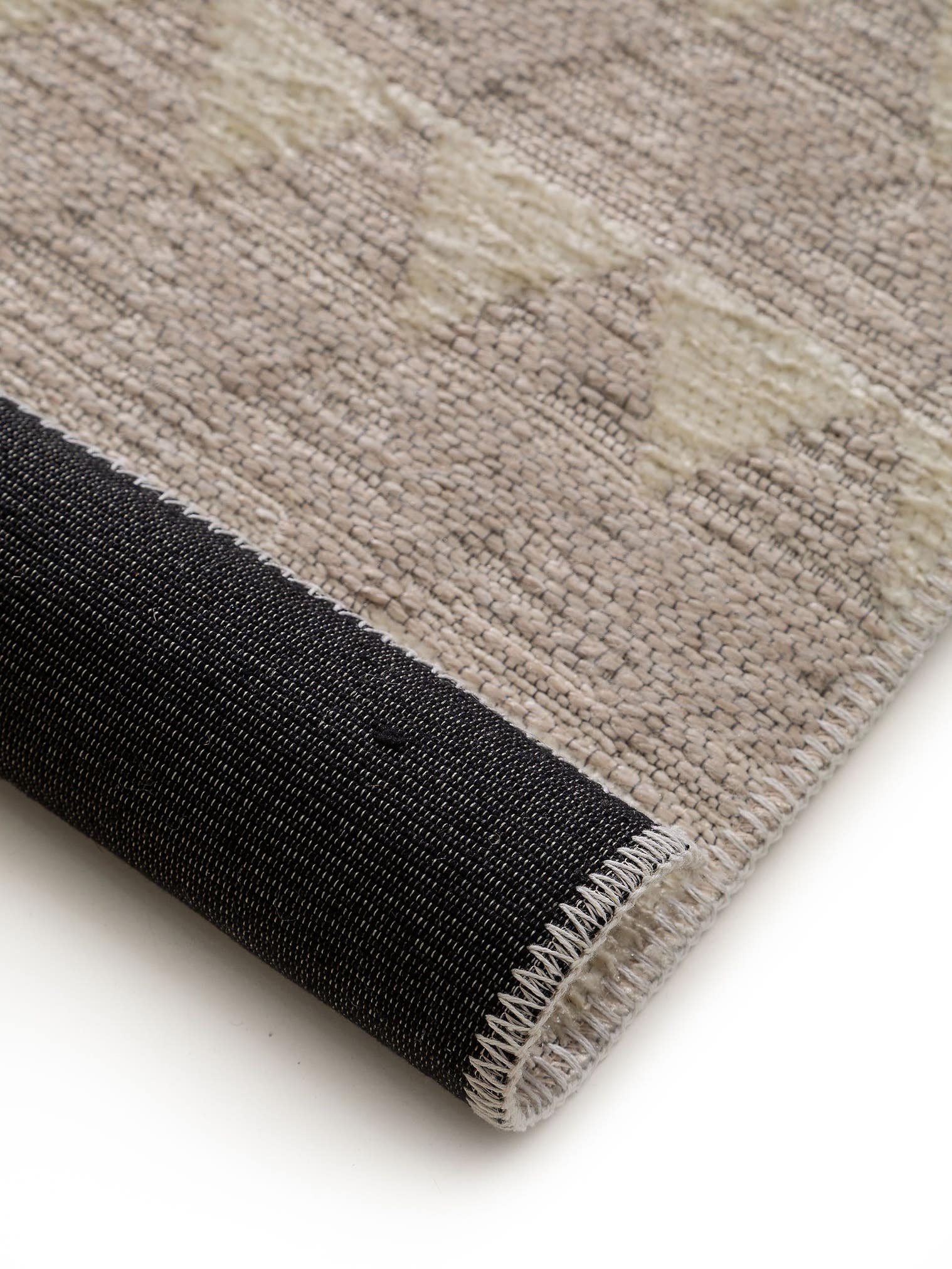 Teppich aus 60% Polyester, 40% Polypropylen in Beige mit bis 5 mm hohem Flor von benuta Pop