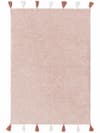 Waschbarer Kinderteppich Malu Rosa