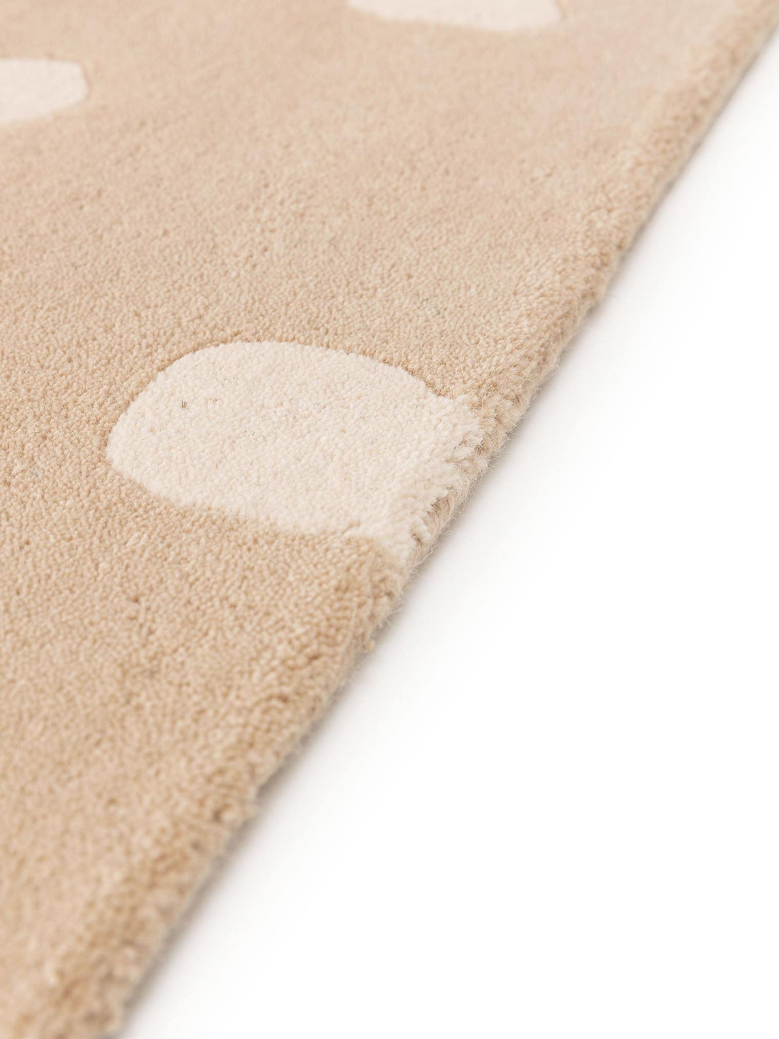 Tapis en 100% Laine en Taupe avec une pile de 11 - 20 mm de hauteur de Lytte