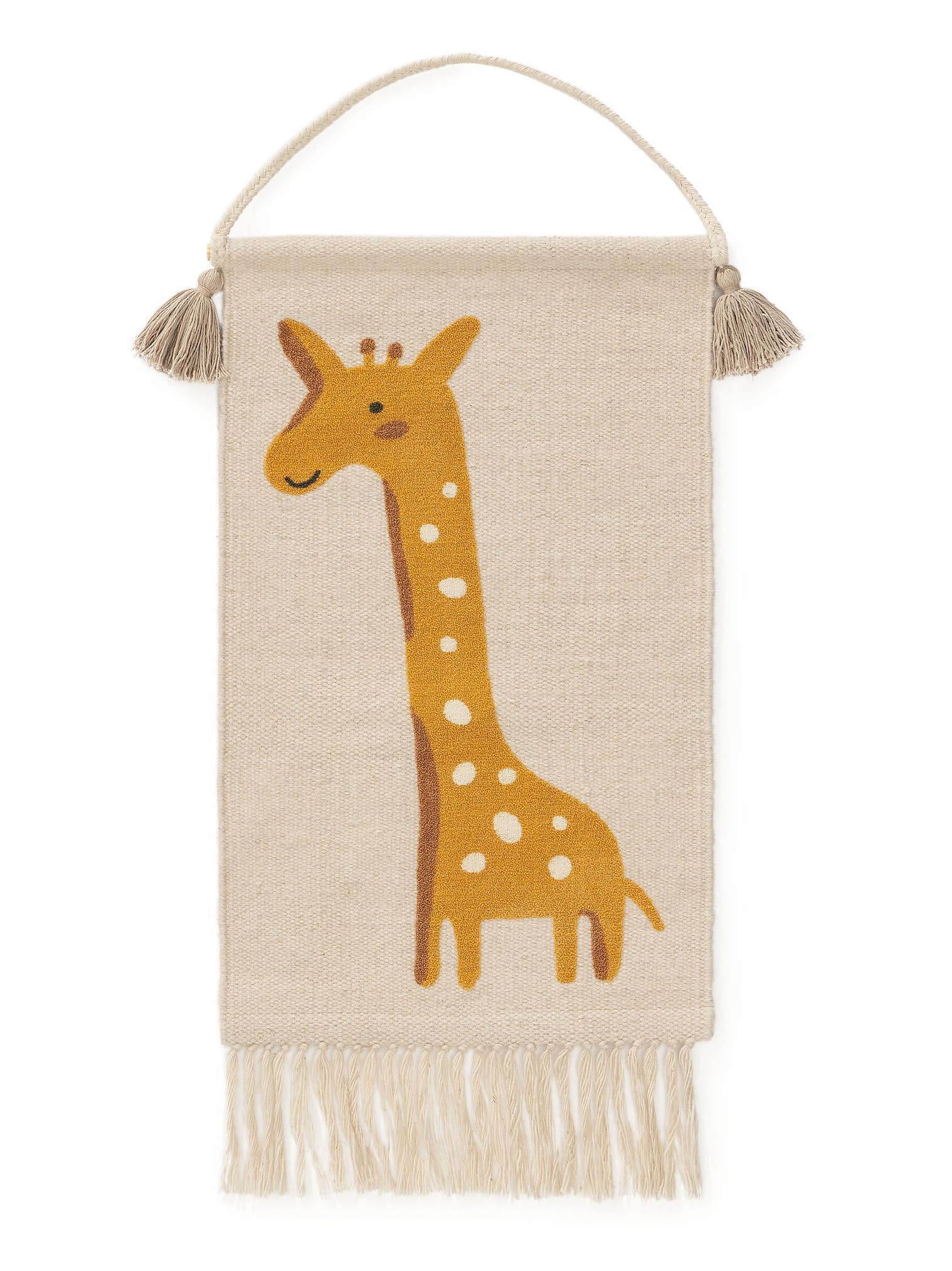 Déco de mur Savannah Jaune en motif KidsDesign en 75% Laine, 20% Coton, 5% Polyacrylique de Lytte