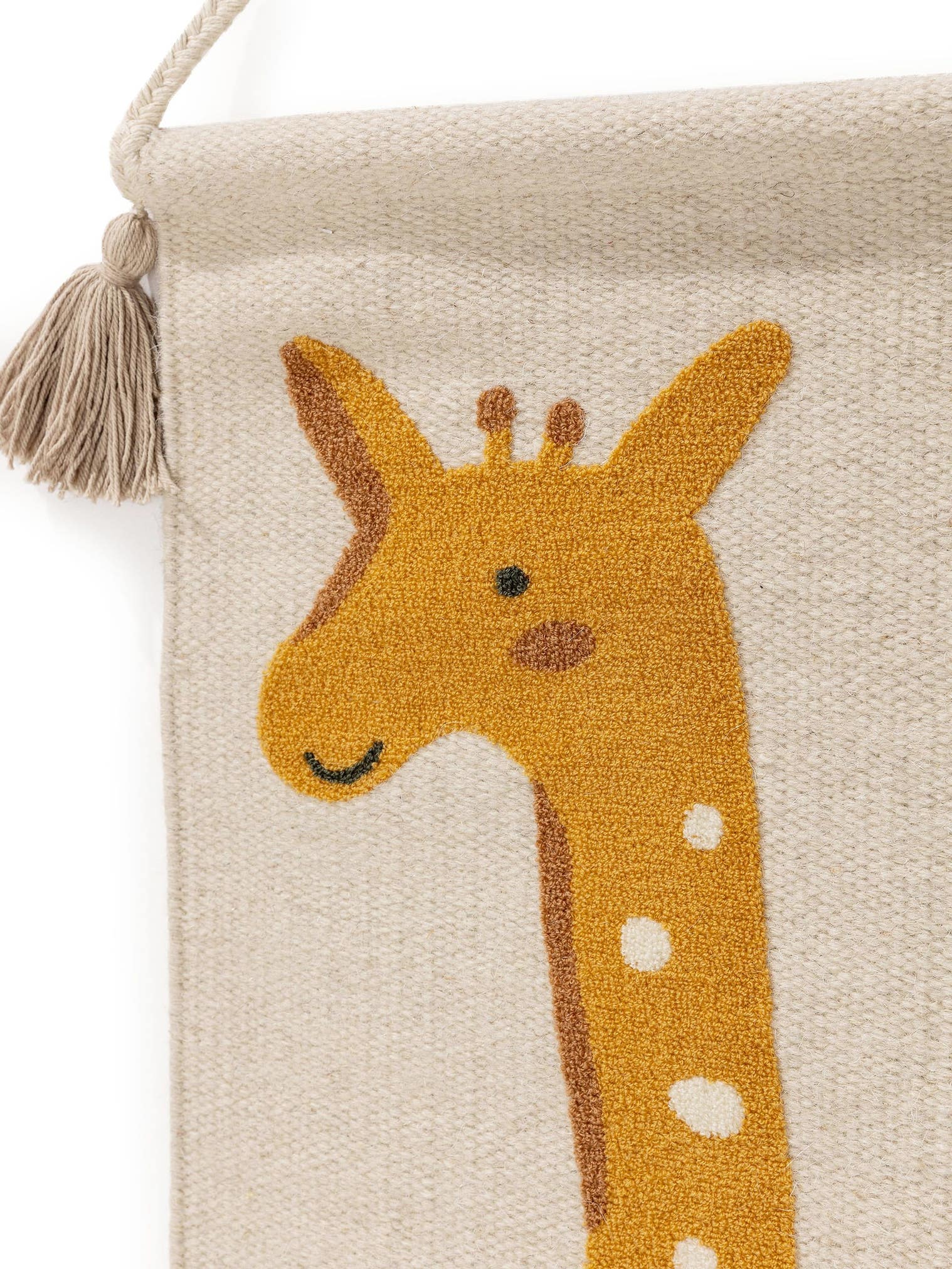 Déco de mur Savannah Jaune en motif KidsDesign en 75% Laine, 20% Coton, 5% Polyacrylique de Lytte